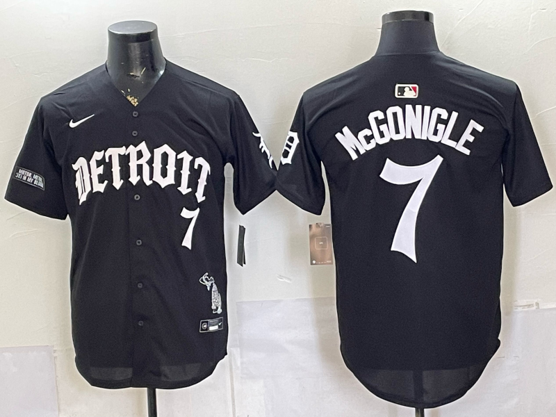 Detroit Tigers #7 McGonigle black Nike 2026 MLB Jersey 059871->detroit tigers->MLB Jersey